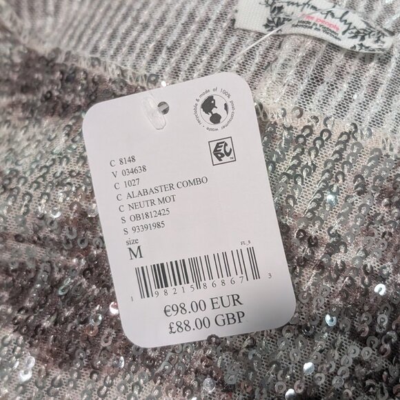 Free People | Printed Gold Rush Long Sleeve In Alabaster Combo - Picture 7 of 12